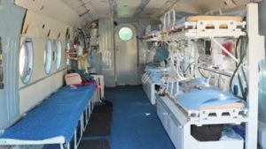 inside an ambulance